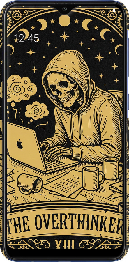 3D пластиковый матовый чехол The Overthinker для Samsung Galaxy A10 2019 A105F - 6774m-1671 изображение 