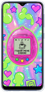 Силикон с усиленными углами чехол Y2K Aesthetic Retro Pet: Годуй мене кавою для Samsung Galaxy A10 2019 A105F - 6784sp-1671 изображение 