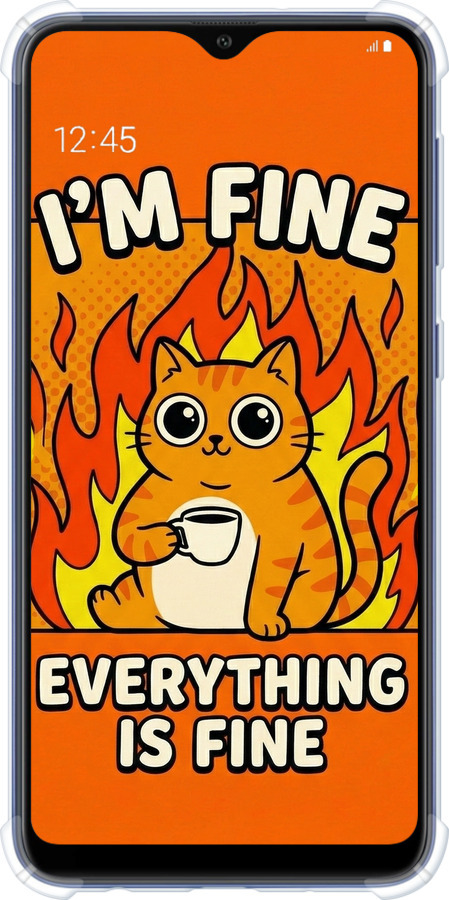 Силикон с усиленными углами чехол Funny Cat для Samsung Galaxy A10 2019 A105F - 6786sp-1671 изображение 