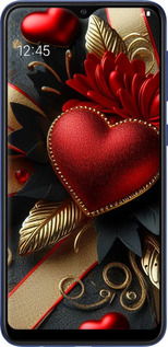 2D пластиковый чехол Сердечки v2 для Samsung Galaxy A10 2019 A105F - 5832t-1671 изображение 
