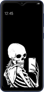 Силиконовый чехол Скелет делает Selfie для Samsung Galaxy A10 2019 A105F - 6535u-1671 изображение 
