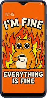 Силиконовый чехол Funny Cat для Samsung Galaxy A10 2019 A105F - 6786u-1671 изображение 