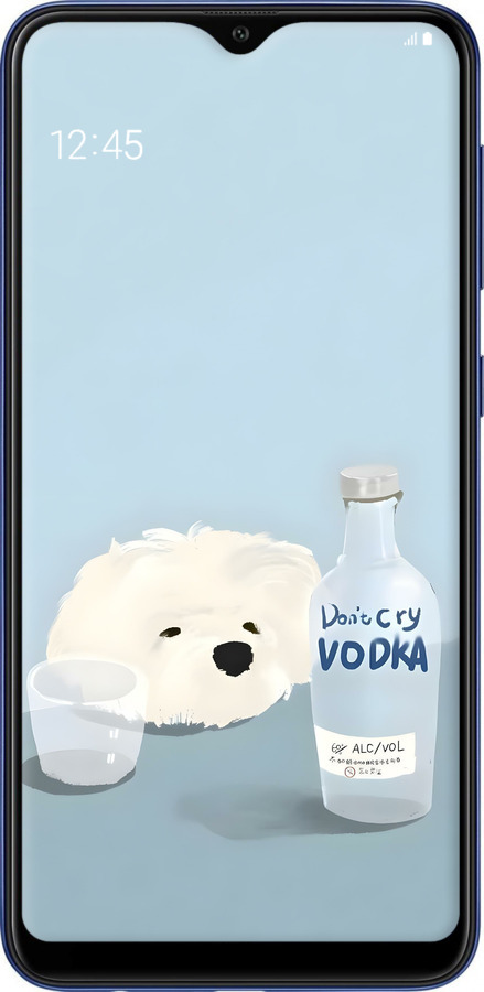 2D пластиковый чехол Пес водка для Samsung Galaxy A10 2019 A105F - 6368t-1671 изображение 