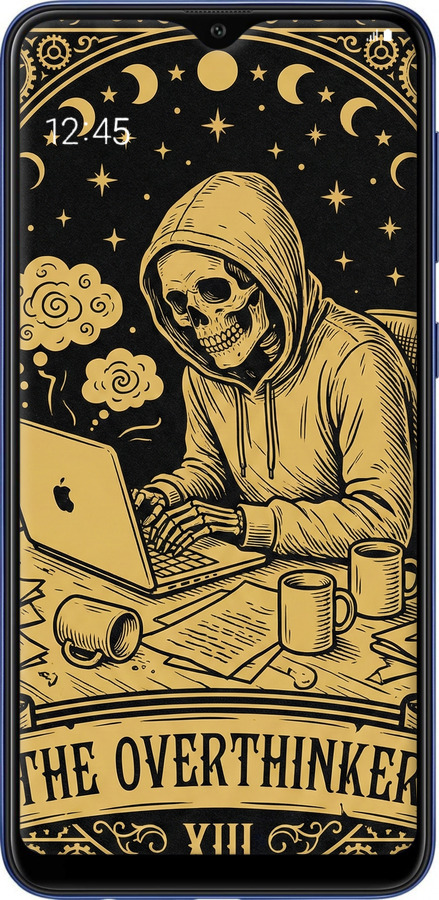 2D пластиковый чехол The Overthinker для Samsung Galaxy A10 2019 A105F - 6774t-1671 изображение 