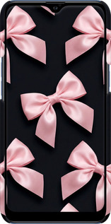 3D пластиковый матовый чехол Coquette Ribbons Dark Coquette для Samsung Galaxy A10s A107F - 6767m-1776 изображение 