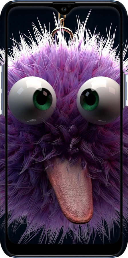 3D пластиковий матовий чехол Пухнастик для Samsung Galaxy A10s A107F - 6017m-1776 изображение 