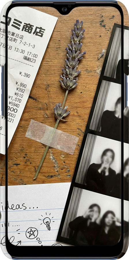 3D пластиковый матовый чехол Aesthetic Scrapbook Collage для Samsung Galaxy A10s A107F - 6773m-1776 изображение 