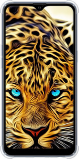 Силикон с усиленными углами чехол Леопард для Samsung Galaxy A10s A107F - 6611sp-1776 изображение 