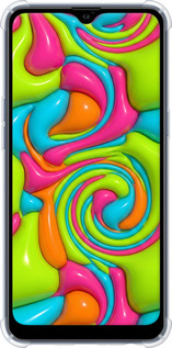 Силіконовий протиударний с посиленими кутами чехол Y2K Jelly Dream для Samsung Galaxy A10s A107F - 6780sp-1776 изображение 