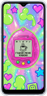 Силикон с усиленными углами чехол Y2K Aesthetic Retro Pet: Годуй мене кавою для Samsung Galaxy A10s A107F - 6784sp-1776 изображение 