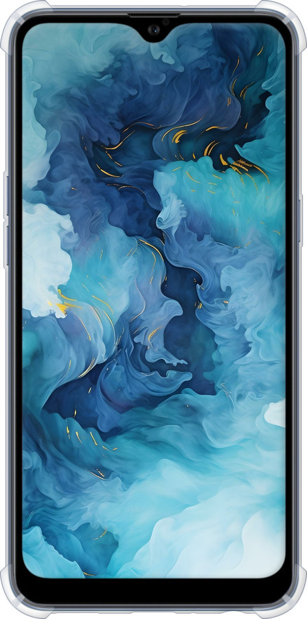 Силіконовий протиударний с посиленими кутами чехол Акварель для Samsung Galaxy A10s A107F - 6320sp-1776 изображение 