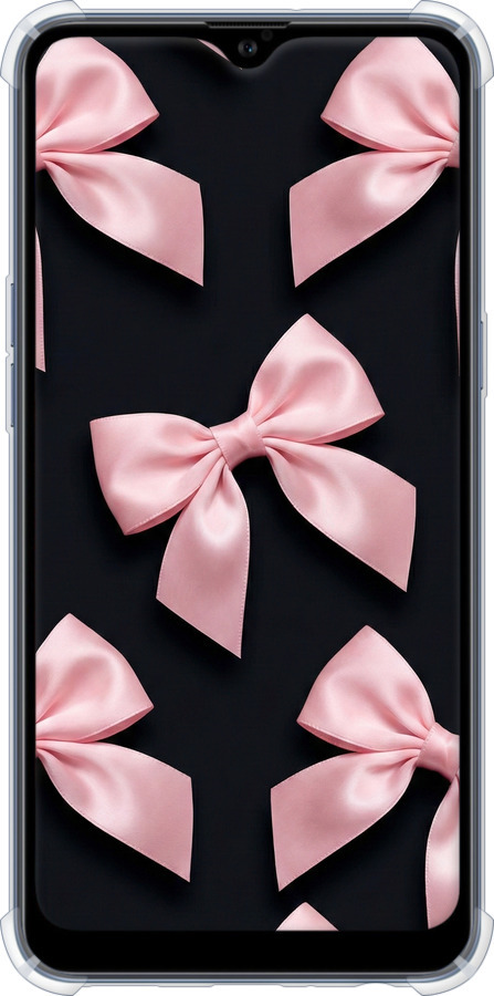 Силіконовий протиударний с посиленими кутами чехол Coquette Ribbons Dark Coquette для Samsung Galaxy A10s A107F - 6767sp-1776 изображение 