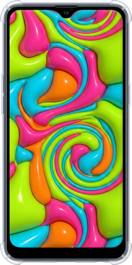 Силіконовий протиударний с посиленими кутами чехол Y2K Jelly Dream для Samsung Galaxy A10s A107F - 6780sp-1776 изображение 