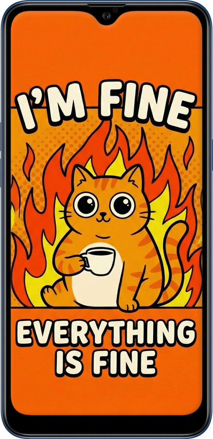 Силиконовый чехол Funny Cat для Samsung Galaxy A10s A107F - 6786u-1776 изображение 