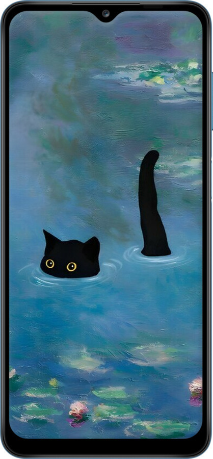 TPU чехол Із зображенням кота та водяної лілії Monet для Samsung Galaxy M12 M127F - 6519b-2360 изображение 