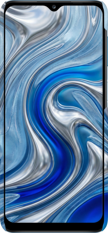 3D пластиковий матовий чехол Liquid Chrome для Samsung Galaxy M12 M127F - 6781m-2360 изображение 