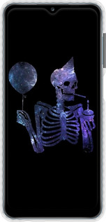 Чехол Bumper чехол Скелетное искусство для Samsung Galaxy A12 A125F - 6536pc-2201 изображение 