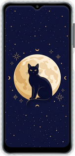 Чохол Bumper чехол Cute Cat Celestial/Witchy для Samsung Galaxy A12 A125F - 6787pc-2201 изображение 