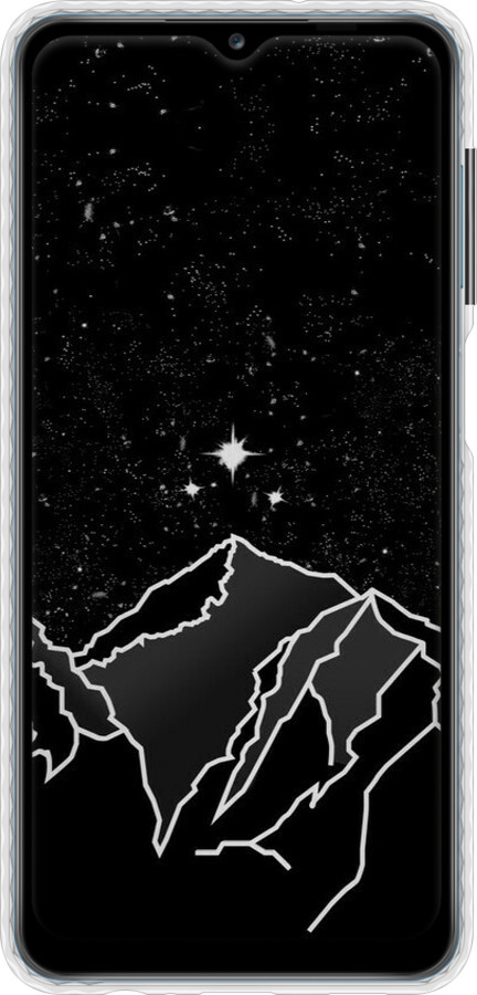 Чехол Bumper чехол Минималистический горный пейзаж для Samsung Galaxy A12 A125F - 6438pc-2201 изображение 