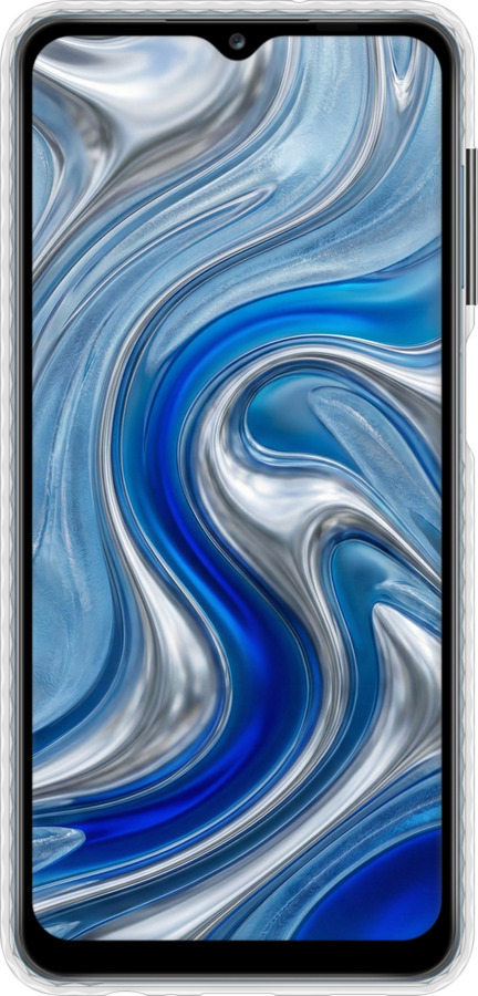 Чехол Bumper чехол Liquid Chrome для Samsung Galaxy A12 A125F - 6781pc-2201 изображение 