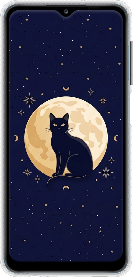 Чохол Bumper чехол Cute Cat Celestial/Witchy для Samsung Galaxy A12 A125F - 6787pc-2201 изображение 