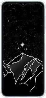 Силикон с усиленными углами чехол Минималистический горный пейзаж для Samsung Galaxy A12 A125F - 6438sp-2201 изображение 