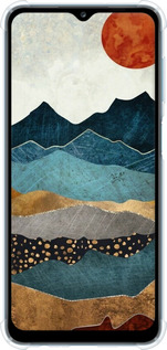 Силикон с усиленными углами чехол Янтарный закат для Samsung Galaxy M12 M127F - 6475sp-2360 изображение 