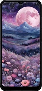TPU чехол Ніч місяць арт для Samsung Galaxy A13 A135F - 6319b-2498 изображение 