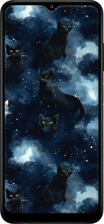TPU чехол Изображение Кошек с тёмной акварелью для Samsung Galaxy A13 A135F - 6521b-2498 изображение 