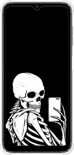 Силіконовий протиударний с посиленими кутами чехол Скелет робить Selfie для Samsung Galaxy A13 A135F - 6535sp-2498 изображение 