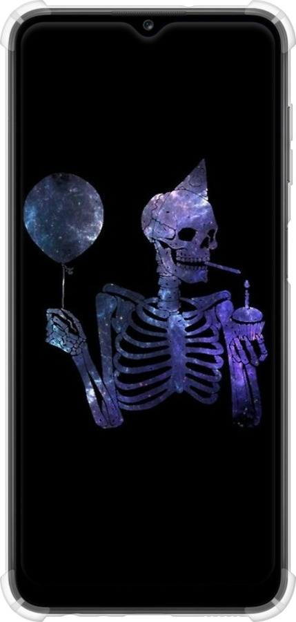 Силикон с усиленными углами чехол Скелетное искусство для Samsung Galaxy A13 A135F - 6536sp-2498 изображение 