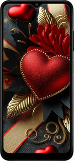 Силиконовый чехол Сердечки v2 для Samsung Galaxy A13 A135F - 5832u-2498 изображение 