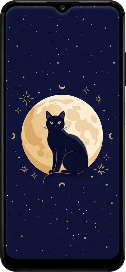 Силіконовий чехол Cute Cat Celestial/Witchy для Samsung Galaxy A13 A135F - 6787u-2498 изображение 