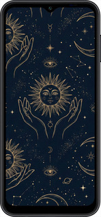 TPU чехол Celestial Harmony: Sun & Moon Gold Mystic Pattern для Samsung Galaxy A14 A145F - 6778b-2937 изображение 