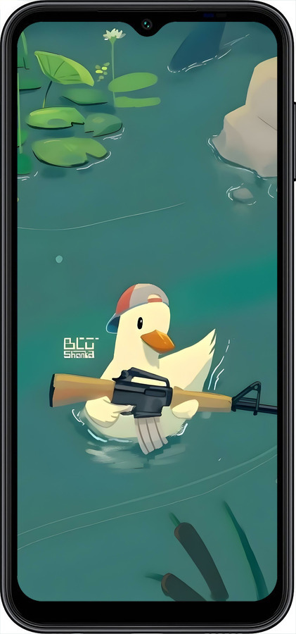 TPU чехол Уточка с автоматом для Samsung Galaxy A14 A145F - 6356b-2937 изображение 