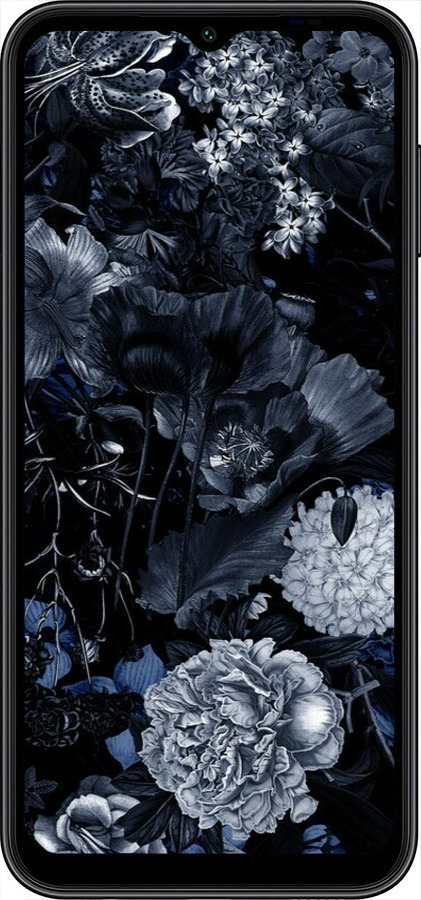 TPU чехол Абстрактный цветочный рисунок в синих тонах для Samsung Galaxy A14 A145F - 6539b-2937 изображение 