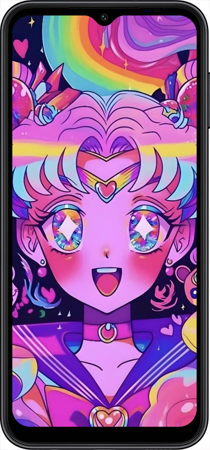 Силіконовий чехол Сейлор Мун 3 для Samsung Galaxy A14 A145F - 6352u-2937 изображение 