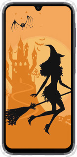 Силикон с усиленными углами чехол Ведьма на метле для Samsung Galaxy A15 - 1184sp-3357 изображение 