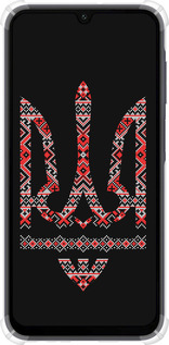 Силикон с усиленными углами чехол Герб - вышиванка на черном фоне для Samsung Galaxy A15 - 1196sp-3357 изображение 