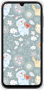 Силикон с усиленными углами чехол Котята v3 для Samsung Galaxy A15 - 1223sp-3357 изображение 