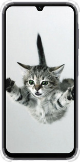 Силикон с усиленными углами чехол Летящий котёнок для Samsung Galaxy A15 - 2322sp-3357 изображение 