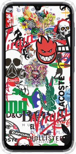 Силикон с усиленными углами чехол Many different logos для Samsung Galaxy A15 - 4022sp-3357 изображение 