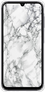Силіконовий протиударний с посиленими кутами чехол Мармур білий для Samsung Galaxy A15 - 4480sp-3357 изображение 