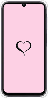 Силіконовий протиударний с посиленими кутами чехол Серце 1 для Samsung Galaxy A15 - 4730sp-3357 изображение 