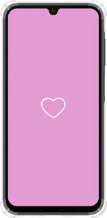 Силикон с усиленными углами чехол Сердце 2 для Samsung Galaxy A15 - 4863sp-3357 изображение 