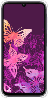 Силикон с усиленными углами чехол Бабочки v2 для Samsung Galaxy A15 - 5475sp-3357 изображение 