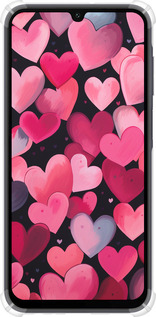 Силикон с усиленными углами чехол Сердечки 4 для Samsung Galaxy A15 - 5662sp-3357 изображение 