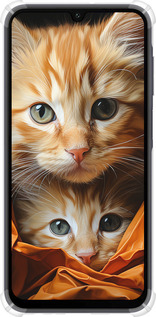 Силикон с усиленными углами чехол Котики 2 для Samsung Galaxy A15 - 5664sp-3357 изображение 