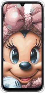 Силикон с усиленными углами чехол Минни Маус с бантиком для Samsung Galaxy A15 - 6055sp-3357 изображение 