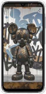 Силикон с усиленными углами чехол Bronze kaws v2 для Samsung Galaxy A15 - 6098sp-3357 изображение 